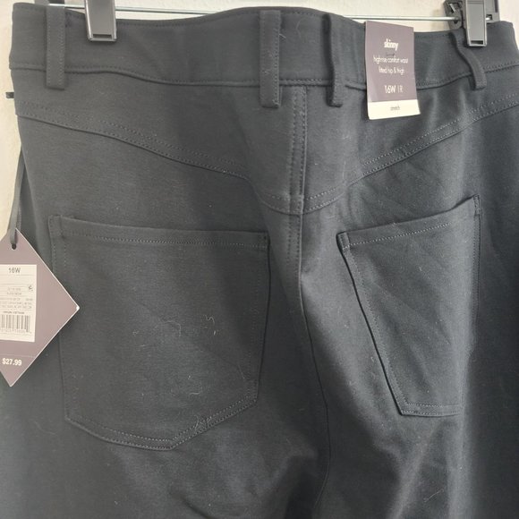 Ava & Viv High Rise Skinny black stretch pants size 16 NEW - Picture 4 of 10